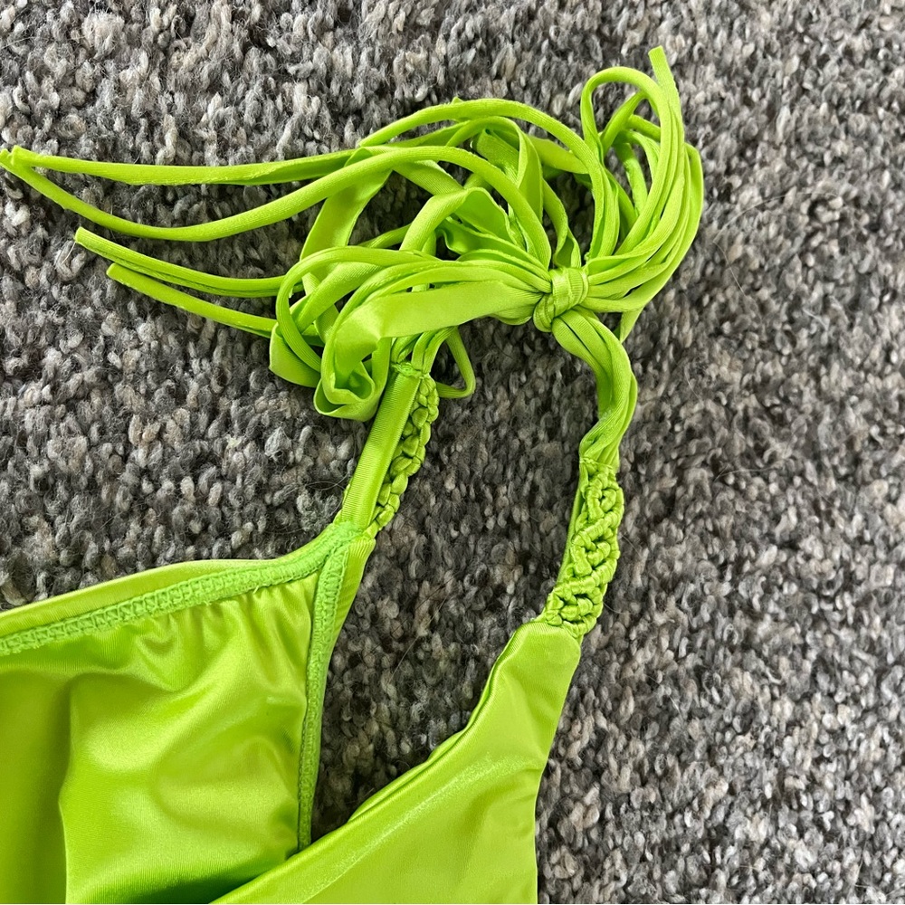 PQ swim Mila bathing suit Lime (Super Hot Color) set top and bottom NWT M and L - Picture 9 of 14